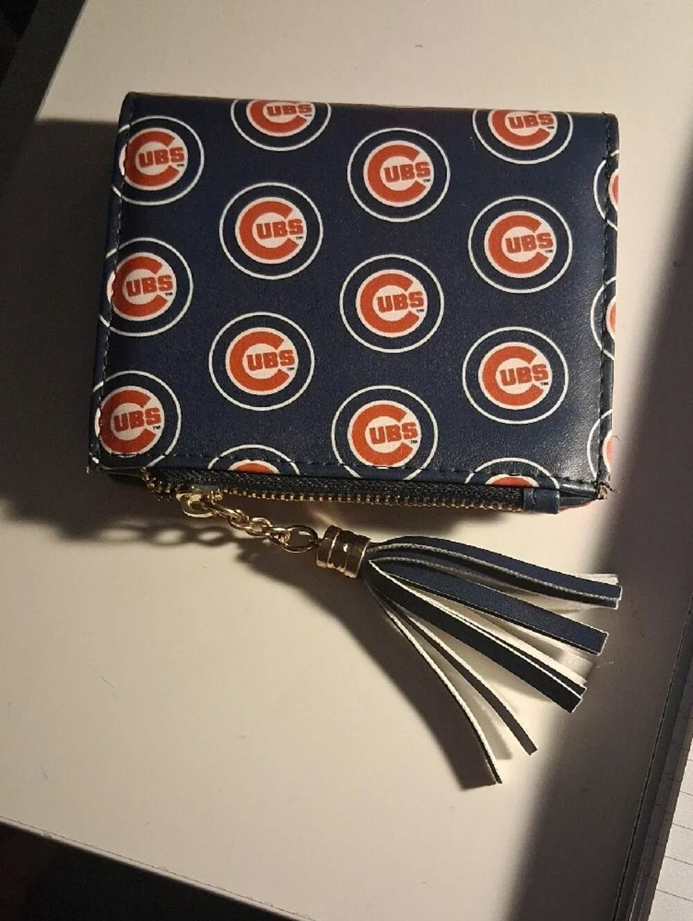 Chicago Cubs Navy & Red Tassel Wallet Genuine Merchandise